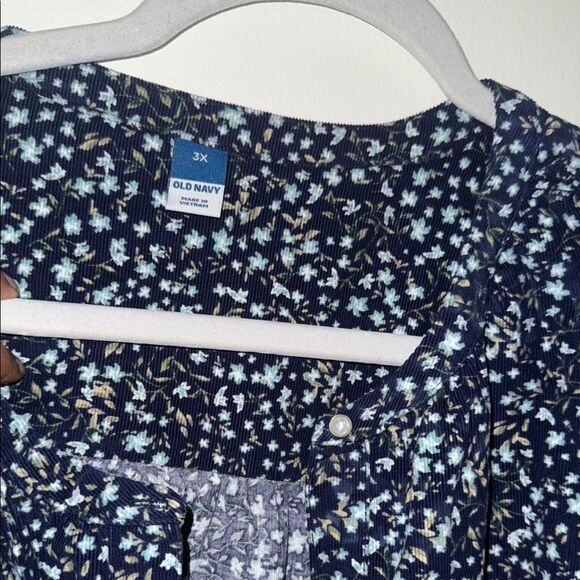 Old navy plus size Floral long sleeves Blouse 3x NWT - Picture 8 of 9